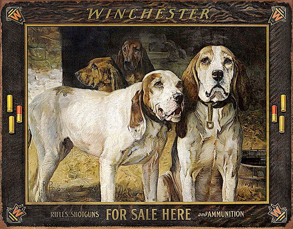 Winchester Rifles Shotguns & Ammunition For Sale Here Metal Tin Sign 2176
