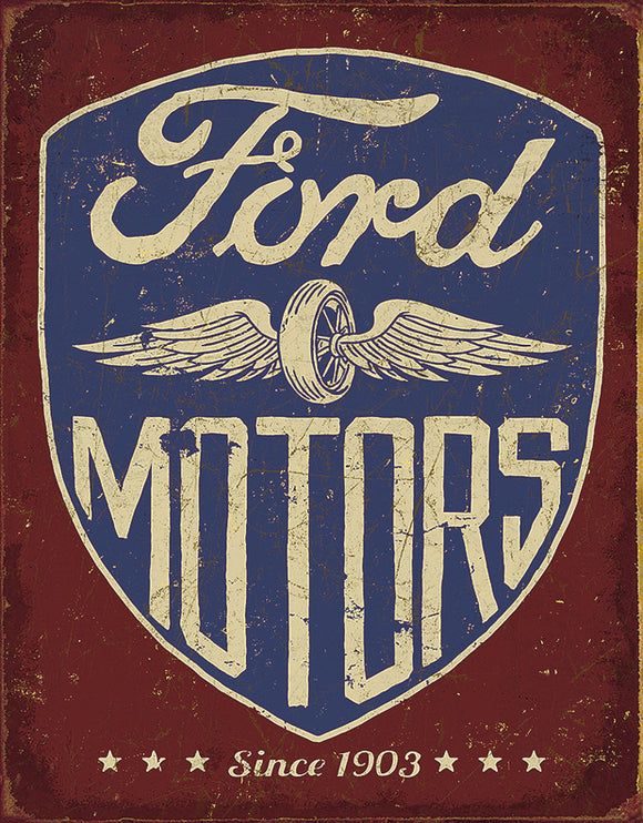 Ford Motors Car Automobile Brand Since 1903 Tin Sign 2205