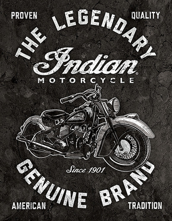 Tin Signs Legendary Indian Motorcycle Design Vintage Wall Decor 2300