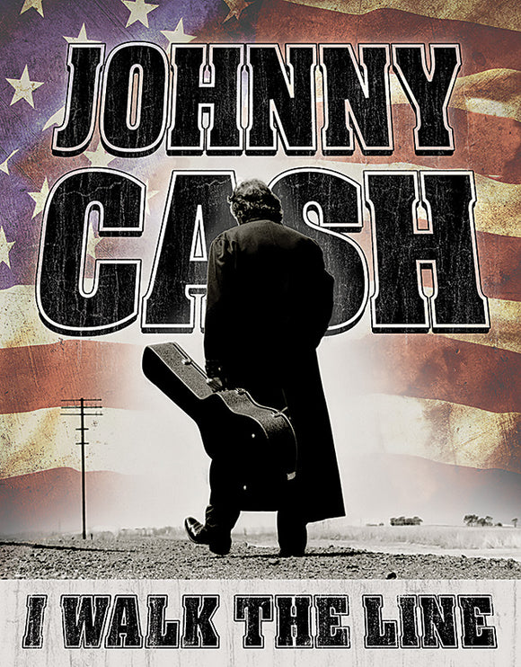 Tin Signs Johnny Cash Walk The Line Music Color Metal Sign Wall Décor 2345