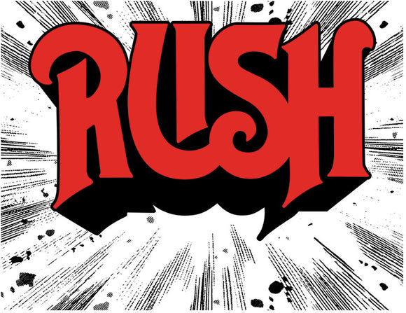 Tin Signs Rush Rock Band 1974 Cover Design Red/White Metal Sign Wall Decor 2348