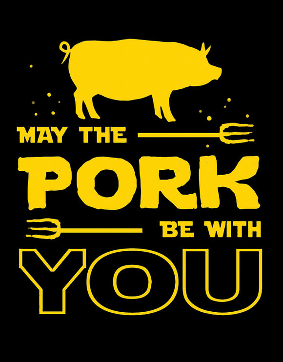 Pork Be With You Wall Décor Metal Tin Sign 2407