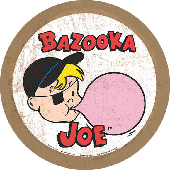 Bazooka Joe White/Red/Pink Nostalgic Vintage Wall Décor Tin Sign 2448