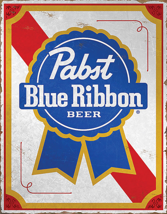Pabst Blue Ribbon Diner Wall Décor Metal Tin Sign 2481