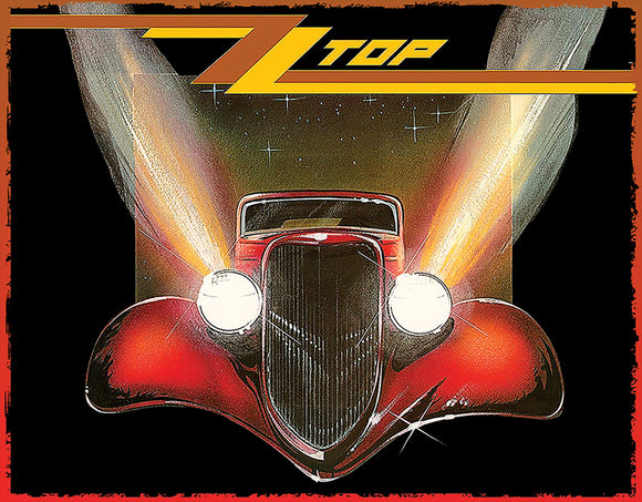 ZZ Top Headlights Red Black & Yellow Rock Band Tin Sign Wall Décor 2493