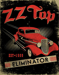 ZZ Top Eliminator Tin Sign Metal Wall Décor 2494