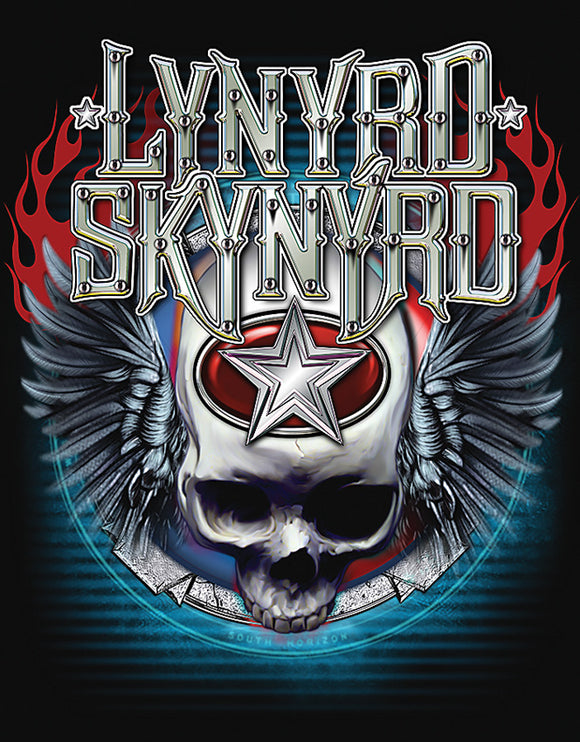 Tin Signs Lynyrd Skynyrd Winged Skull Design Metal Sign Wall Decor 2517