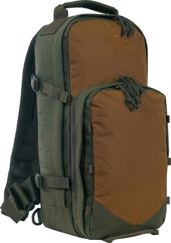 Tasmanian Tiger Tac Sling Olive & Tan 12 Liter Capacity Backpack 7961331