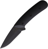 Tassie Tiger Knives Skinner Black G10 D2 Steel Fixed Blade Knife AUSB