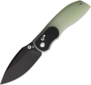 Tuya Knife Big Belly Crossbar Lock Jade & Black G10 Folding 154CM Knife 1714E