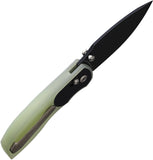 Tuya Knife Big Belly Crossbar Lock Jade & Black G10 Folding 154CM Knife 1714E