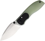 Tuya Knife Big Belly Crossbar Lock Jade & Black G10 Folding 154CM Knife 1714F