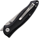TRIVISA Delphinus Linerlock Black G10 Folding 14C28N Steel Pocket Knife TY13BG14