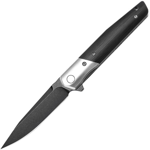 TRIVISA Leominor Linerlock Black Folding Bohler K110 Steel Pocket Knife XW01BKG
