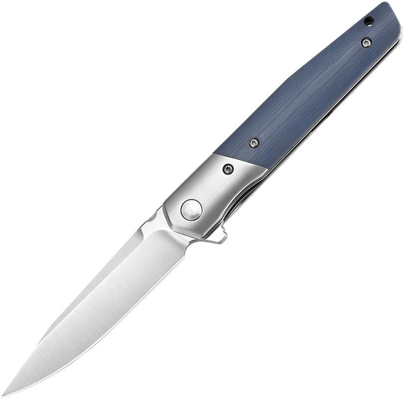 TRIVISA Leominor Linerlock Blue Folding Bohler K110 Steel Pocket Knife XW01GKG