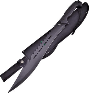 Frost 25" Sawback Fixed Stainless Machete Tac Xtreme w/ Black ABS Handle