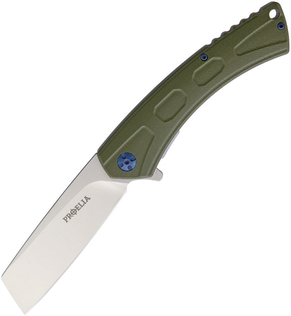 Proelia Linerlock G10 Green D2 Folding Knife 948