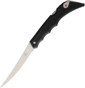 Mantis Phil A Folding Fillet Black Folding Pocket Knife Stainless Blade