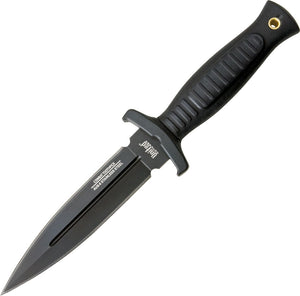 United Cutlery 9.5" Combat Commander Stainless Fixed Blade Black Boot Knife 2698