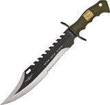 United Cutlery Marine Force Recon Fixed Stainless Part Serrated Blade Bowie 2863