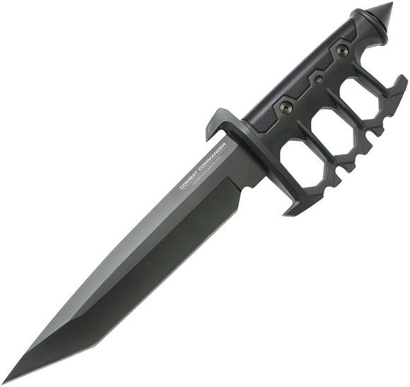 United Cutlery Sentry Trench Knife w/ Stainless Tanto Black FRN Knuckle Guard + Belt Sheath 3172