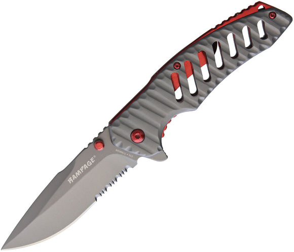 United Cutlery Rampage Resonance A/O Folding Blade Gray Titanium Red Knife 3216