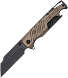 United Cutlery USMC Brewski Pocket Knife Linerlock A/O Tan Folding 3Cr13 3537