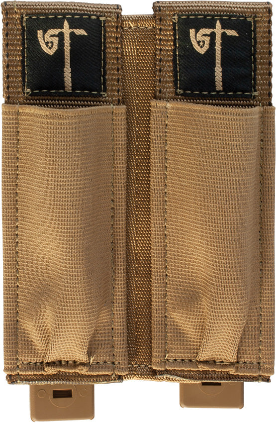 United States Tactical Double Pistol Mag Pouch Coyote Brown