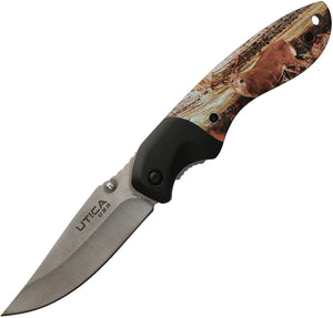 Utica Deer Ridge I Pocket Knife Linerlock Aluminum Folding Stainless 911003CP