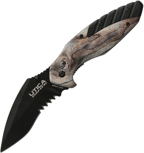 Utica Dark Sky II Linerlock Aluminum Folding 8Cr13MoV Pocket Knife 911310CP