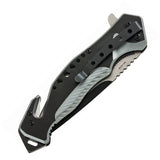 Utica BB Rescue Linerlock A/O Aluminum Folding 8Cr13MoV Pocket Knife 911838CP