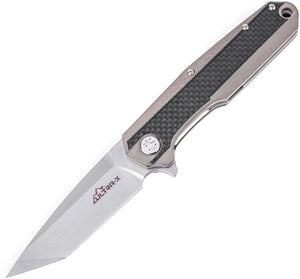 ultra-x boa linerlock carbon fiber & G10 D2 steel folding pocket knife