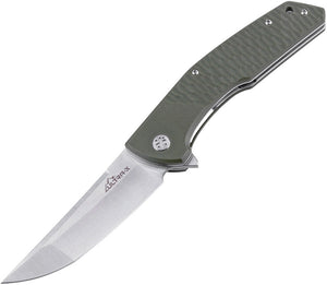Ultra-X Rhino Linerlock OD Green G10 Handle Folding 9Cr18MoV Steel Blade Pocket Knife 