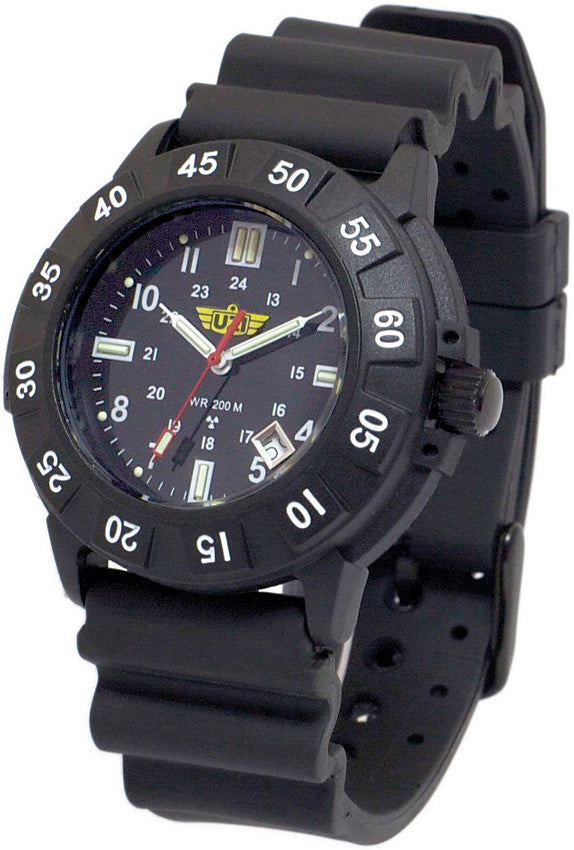 UZI The Protector Black Self-Illuminating Water Resistant Watch 001R