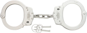 Uzi Handcuffs Silver finish Steel Double Lock HCCS