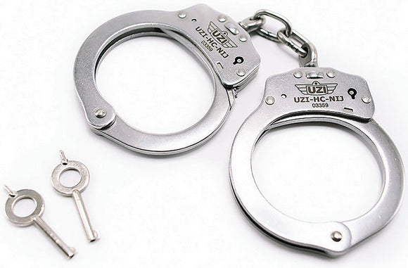 UZI Stainless Double Lock Offical Police Use Handcuffs NIJ Standards HCNIJ