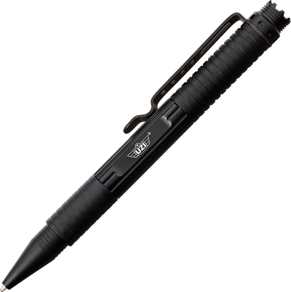 UZI Black Aluminum Glass Breaker Fisher Space Refill Tactical Defender Pen TP1BK