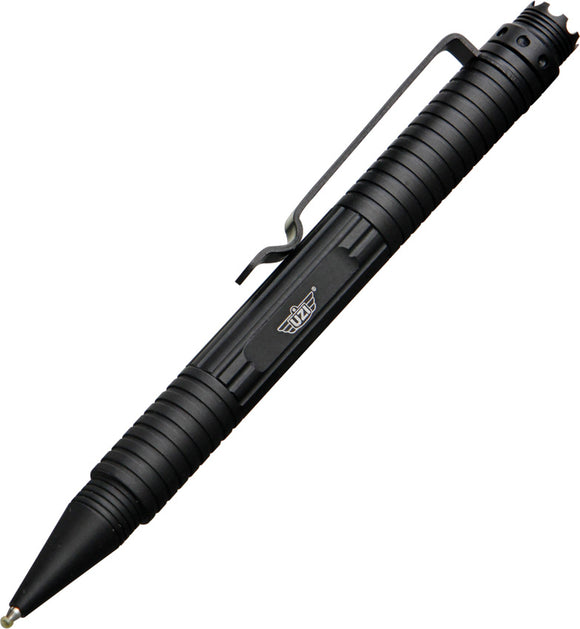 UZI Black Aircraft Aluminum Glass Breaker Fisher Space Refill Tactical Pen TP3BK
