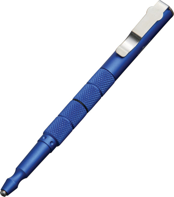 UZI Blue Aircraft Aluminum Glass Breaker Fisher Space Refill Tactical Pen TP5BL
