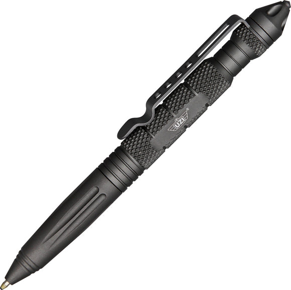 UZI Gun Metal Gray Self Defense Glass Breaker Tool Tactical Pen TP6GM