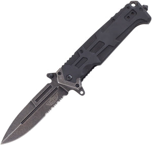 UZI EVN Stone Wash V Black G10 Camp Framelock Folding Knife KFDR025