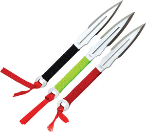 UZI 3pc Fixed Blade 6.25" Throwing Knife Set w/ Sheath KTRW005