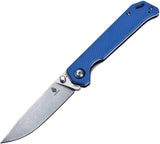 Kizer Cutlery Begleiter Linerlock Folding Satin Blade Blue Handle Knife