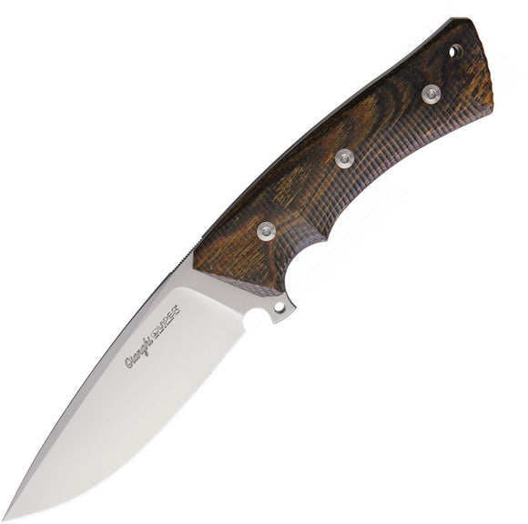 Viper Ganghi Bocote Wood Handle Stainless Fixed Bohler N690 Blade Knife 4880BC