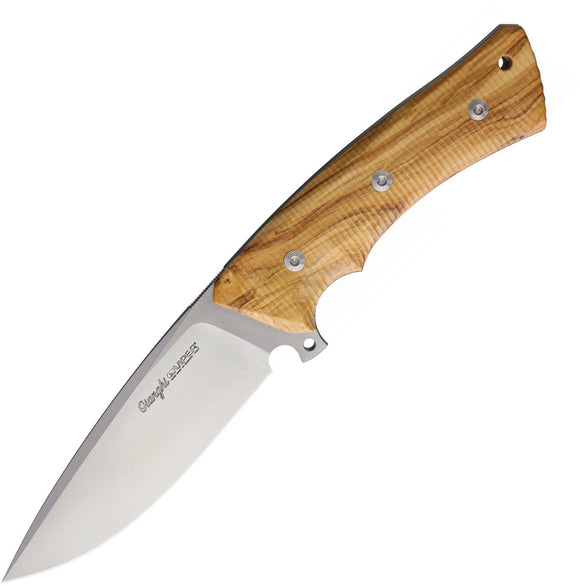 Viper Ganghi Olive Wood Stainless Fixed Bohler N690 Blade Knife w/ Sheath 4880UL