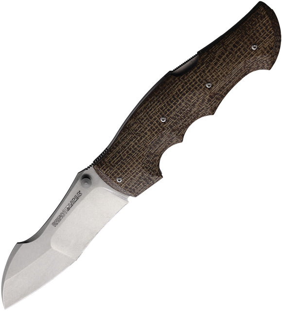 Viper Rhino 1 Lockback Brown Micarta Folding Elmax Steel Pocket Knife 5903IM