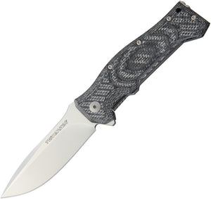 Viper TEN Silver Twill G10 Handle Framelock Bohler N690Co Folding Knife 5922STW