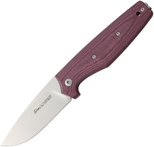 Viper Dan1 Burgundy Canvas Handle Slip Joint Bohler N690Co Folding Knife 5928CBR