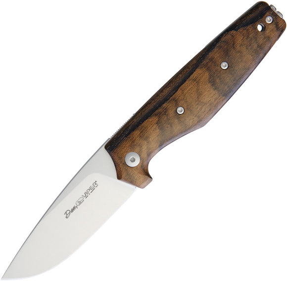 Viper Dan 1 Ziricote Wood Handle Stainless Bohler N690 Folding Knife 5928ZI