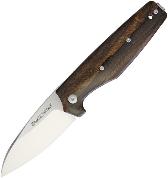Viper Dan 2 Ziricote Wood Stainless Bohler N690 Folding Knife 5930ZI